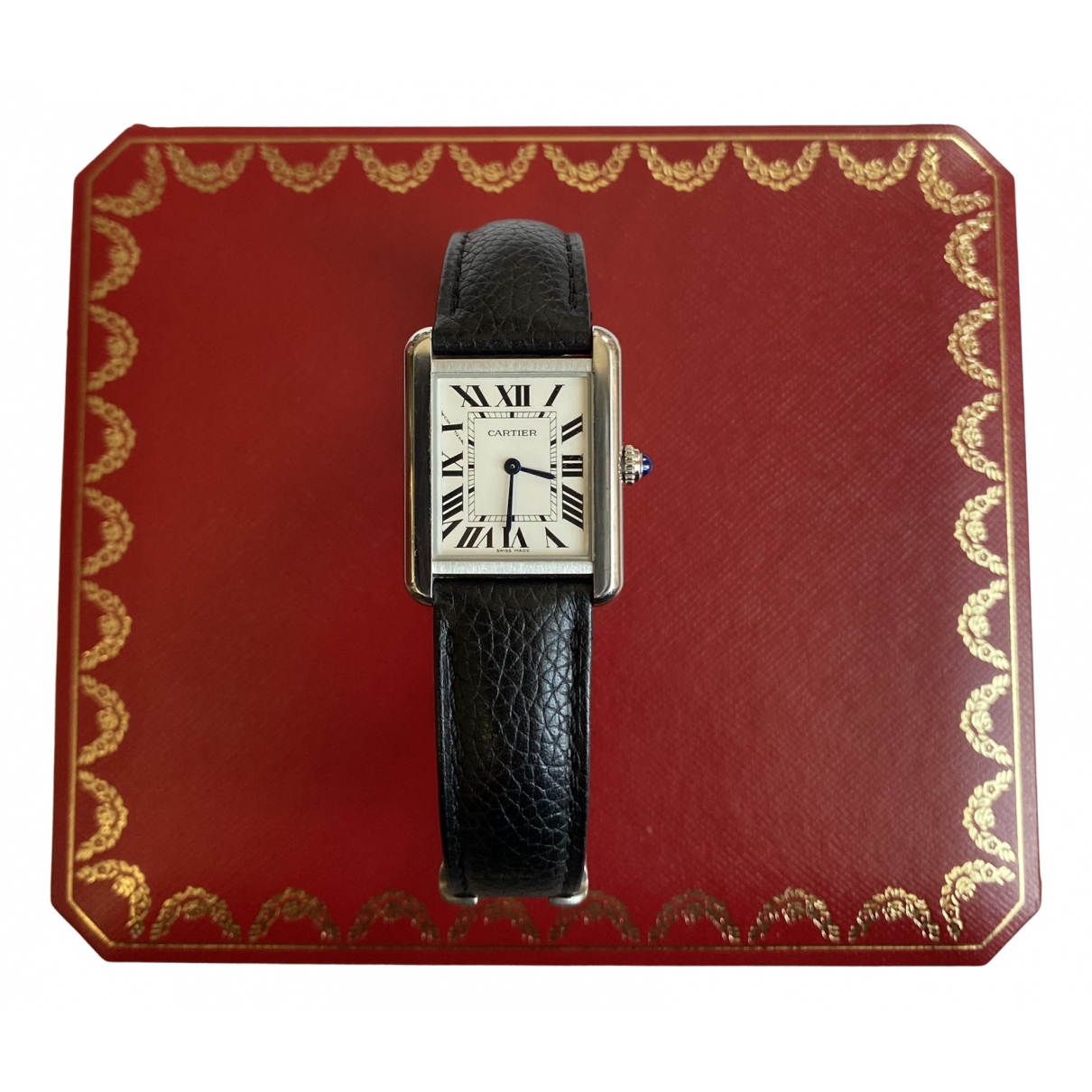 Tank solo watch Cartier White in Steel 